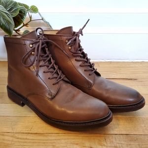 Frye Leather Lace Up Boots